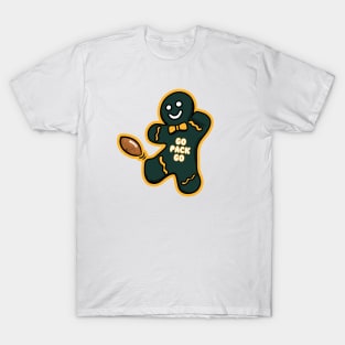 Green Bay Packers Gingerbread Man T-Shirt